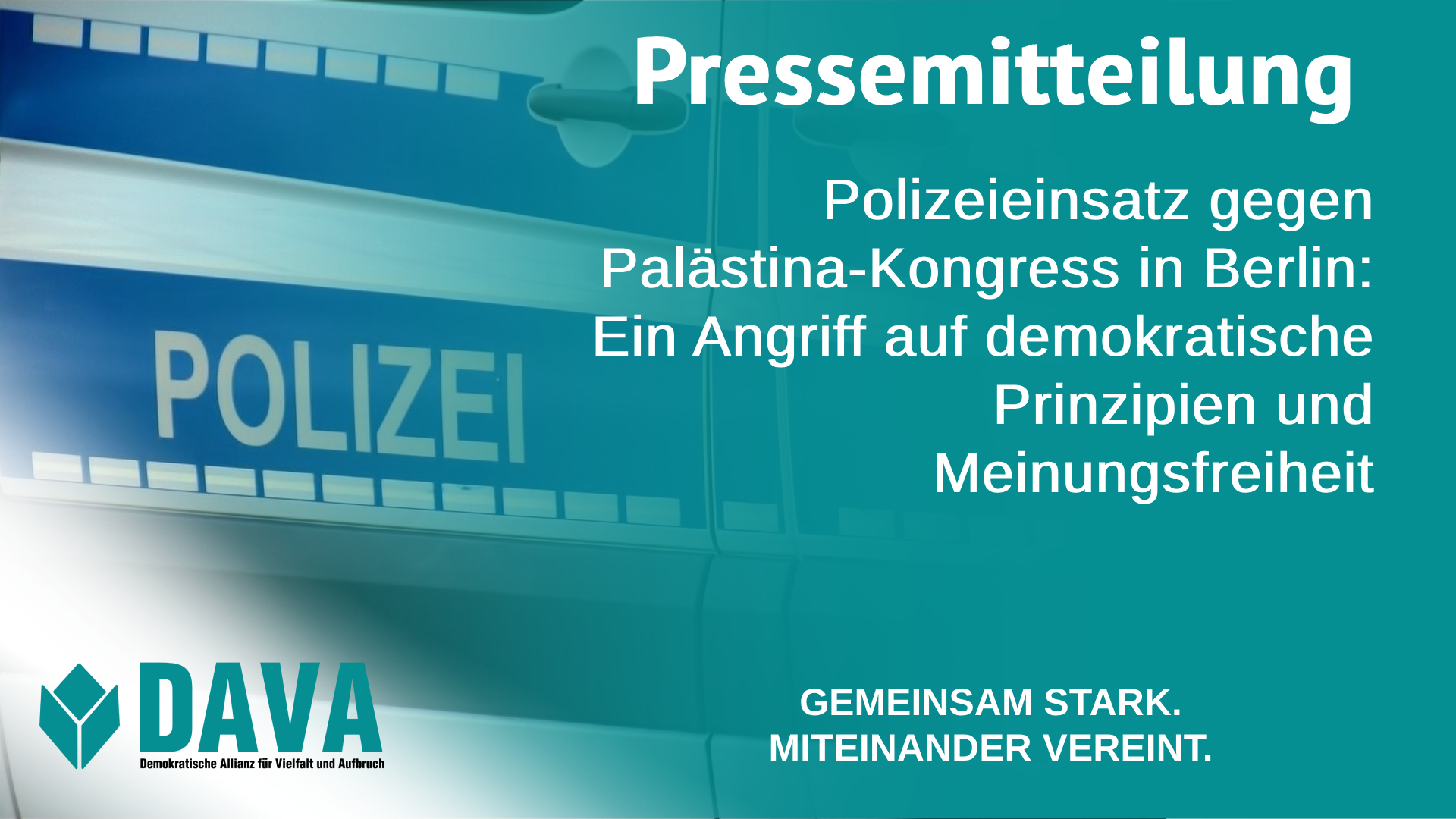 Polizeieinsatz gegen Palästina-Kongress in Berlin: Ein Angriff auf demokratische Prinzipien und Meinungsfreiheit